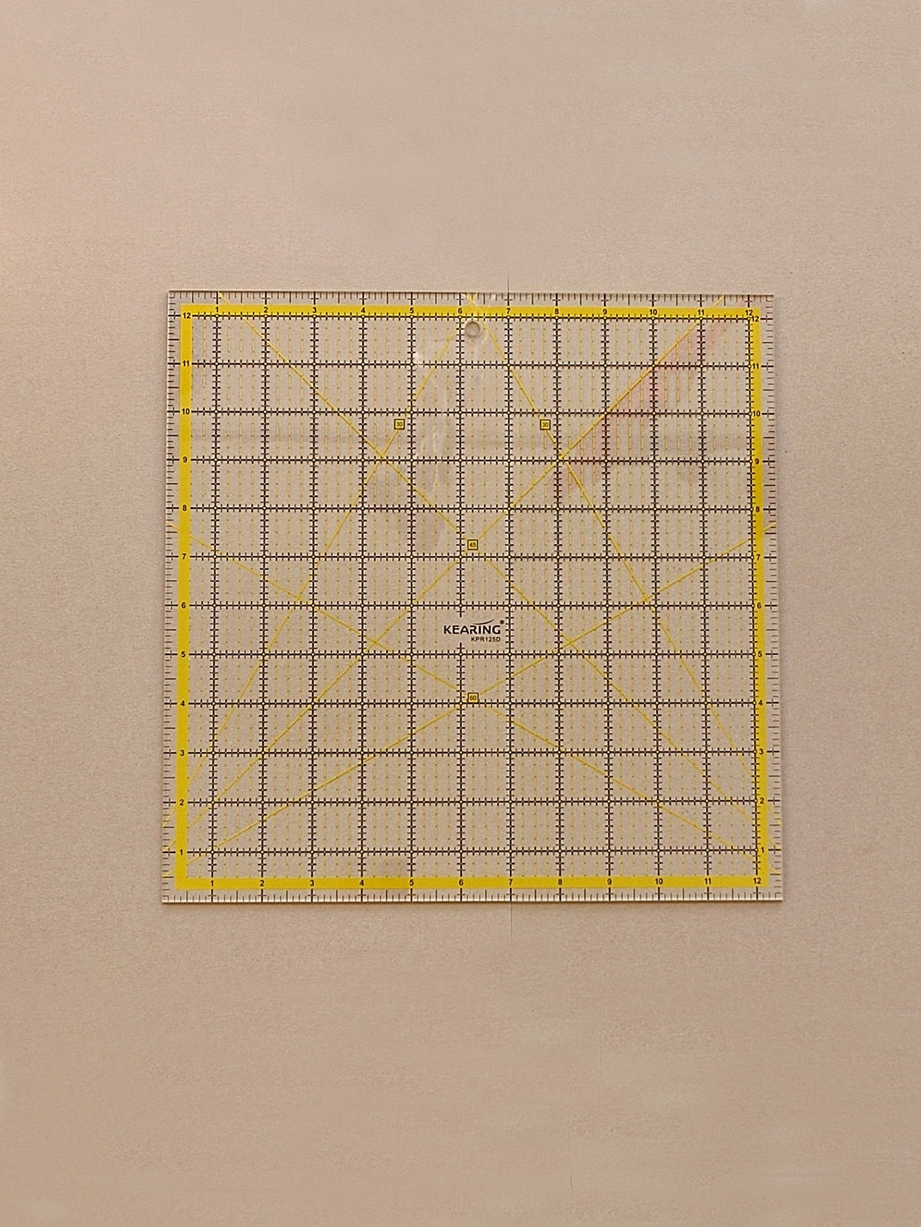 مسطرة مربعة من الأكريليك مقاس 12.5 بوصة