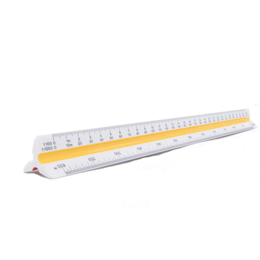 Clocore 30cm Triangular Scale Ruler Architectural Drawing Design Ruler Ideal for Architects, Engineers, School Home and Office Variety Scale 6 Sizes