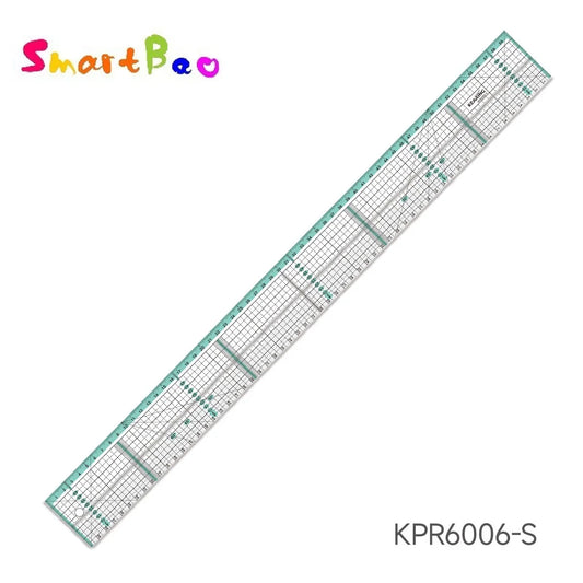 مسطرة ترقيع أكريليك من كلوكور، مقاس 60 سم، مع حافة فولاذية وخاصية مضادة للانزلاق