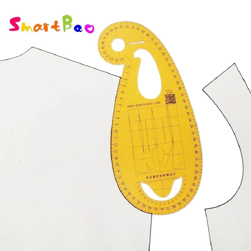 دليل المسطرة لصنع الأنماط، تصميم الأزياء، مسطرة منحنى فتحة الذراع، الملابس