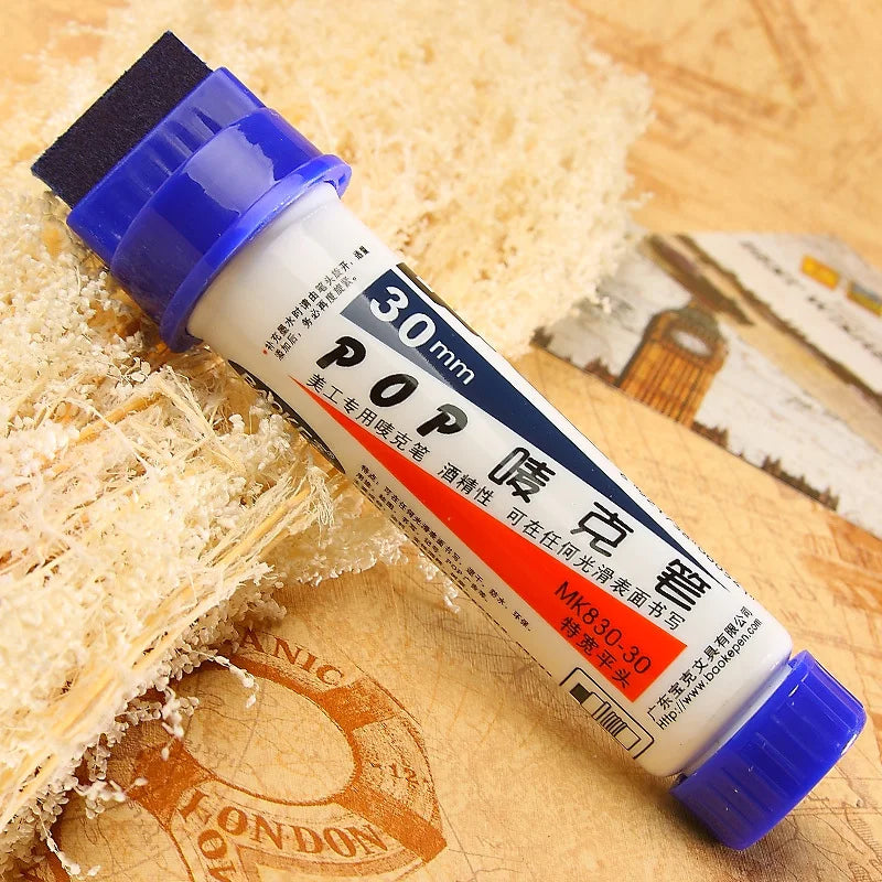 30mm Wide Tip POP Marker Pen – Refillable Oil-Based Poster Marker for Signs, Art & Advertising