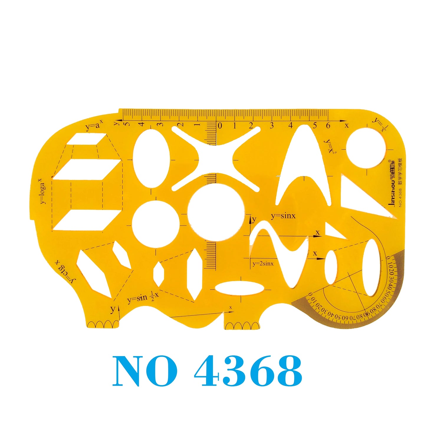 Clocore Plastic Drawing Template Ruler Kit Building Geometric Drawing Ruler for Drafting Illustrations Architecture Wholesale