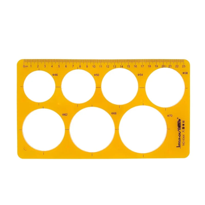 Clocore Plastic Drawing Template Ruler Kit Building Geometric Drawing Ruler for Drafting Illustrations Architecture Wholesale