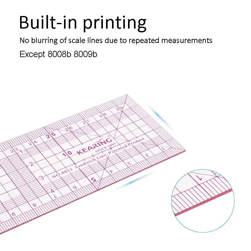 Multifunctional Grading Ruler Pattern Making - Precision Grading & Drafting Tool for Garment Design