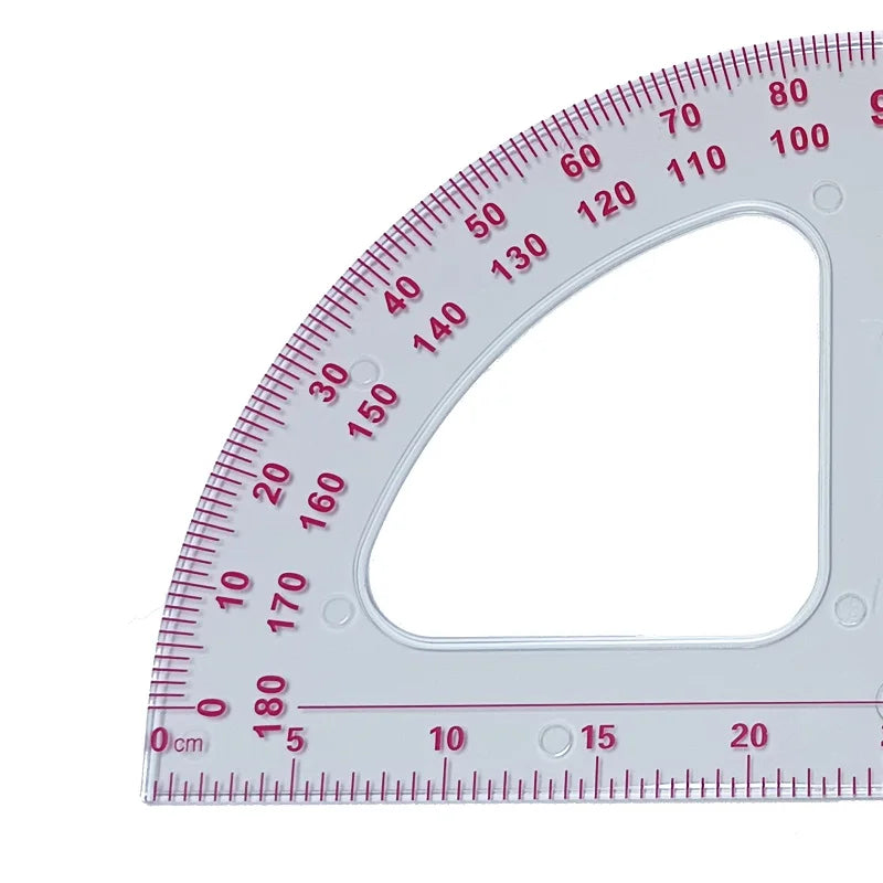 50cm Large Protractor for Whiteboard - Big Clear Math Geometry Tool for Teachers, Engineers & Students