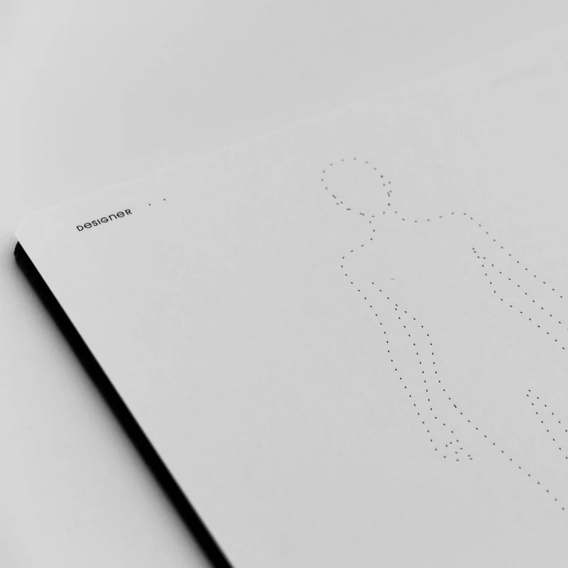 Clocore A5 Women Fashion Design Sketchbook Human Body Template A4 Men Sketch Style Renderings Clothing Designer Tools 50 sheet paper(120g)