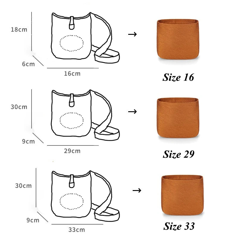 Premium Insert Organizer - Luxury Twill Satin Makeup Pouch & Storage Bag, Multi-Purpose Handbag Organizer with Structure Support & Lining Protector for Purse, Tote, Designer Bags