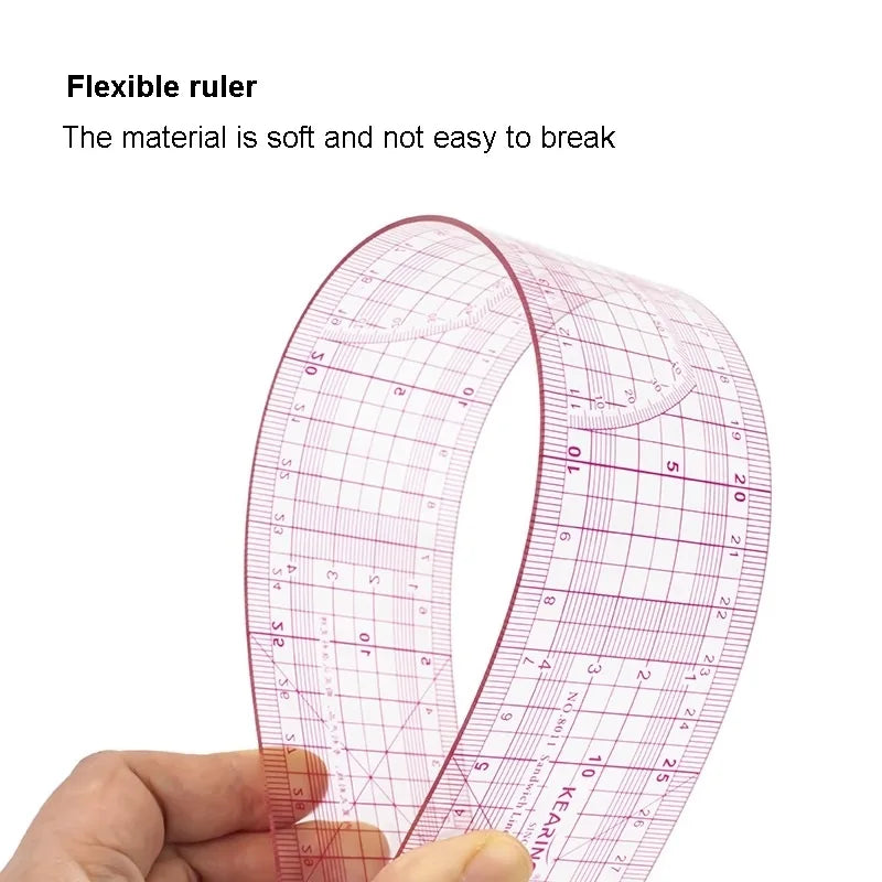 Multifunctional Grading Ruler Pattern Making - Precision Grading & Drafting Tool for Garment Design