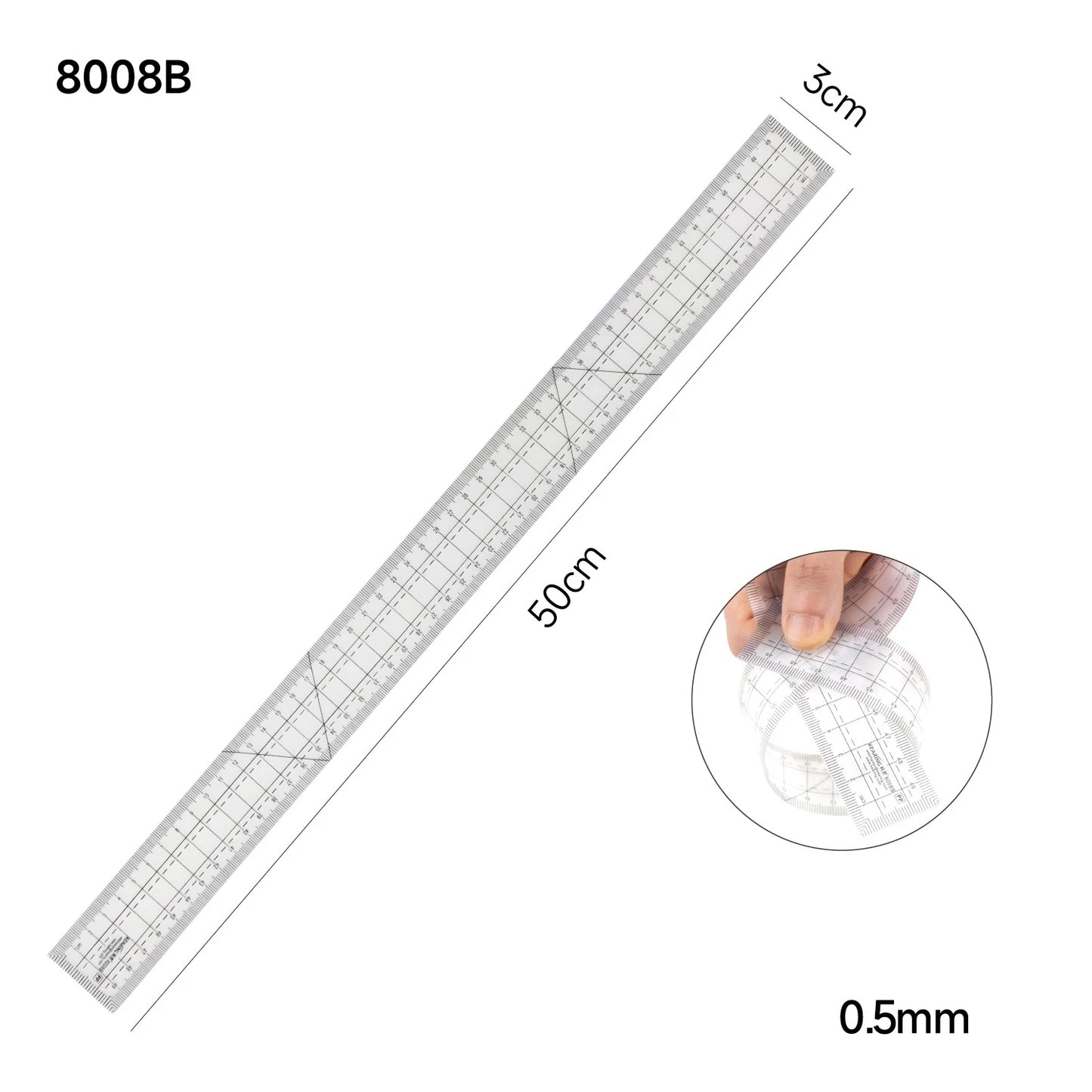 Multifunctional Grading Ruler Pattern Making - Precision Grading & Drafting Tool for Garment Design
