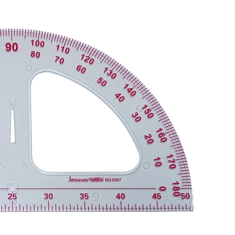 50cm Large Protractor for Whiteboard - Big Clear Math Geometry Tool for Teachers, Engineers & Students