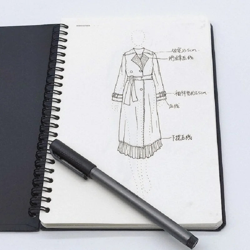Clocore A5 Women Fashion Design Sketchbook Human Body Template A4 Men Sketch Style Renderings Clothing Designer Tools 50 sheet paper(120g)