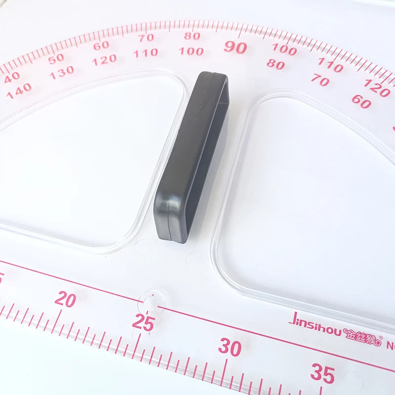 50cm Large Protractor for Whiteboard - Big Clear Math Geometry Tool for Teachers, Engineers & Students