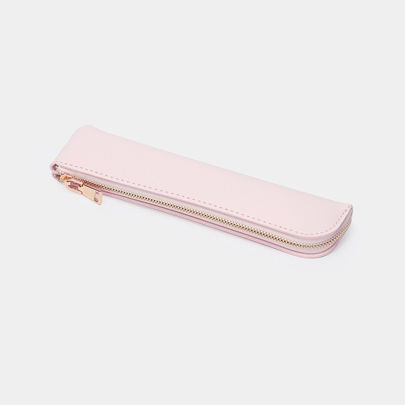 Slim PU Leather Pencil Case Cosmetic Brush Bag| Versatile & Stylish | Multiple Colors Available
