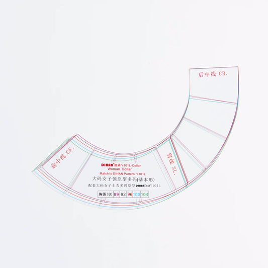 Clocore Y101L-C، طوق نسائي كبير الحجم مع أحجام متعددة مجمعة في نوع أساسي، نموذج أولي ياباني من Bunka-gata.