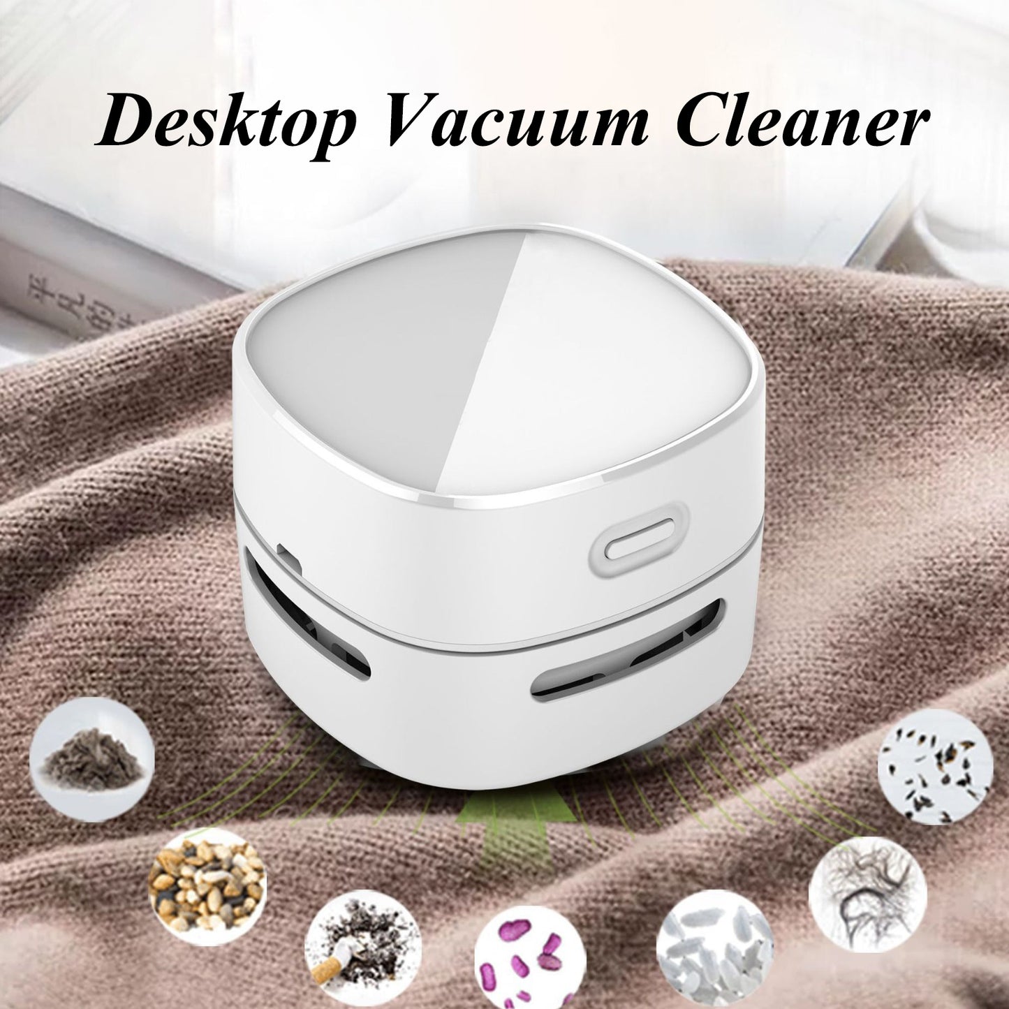 Wireless Handheld Desktop Vacuum Cleaner - Portable Cordless Mini Desk Eraser Crumbs Vacuum for Home Use - Wholesale