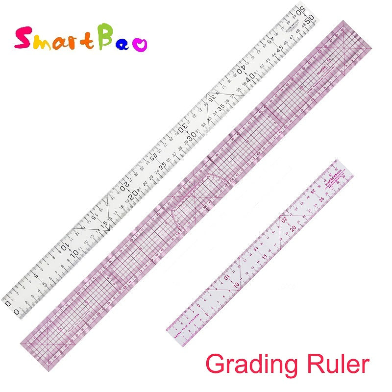 Multifunctional Grading Ruler Pattern Making - Precision Grading & Drafting Tool for Garment Design