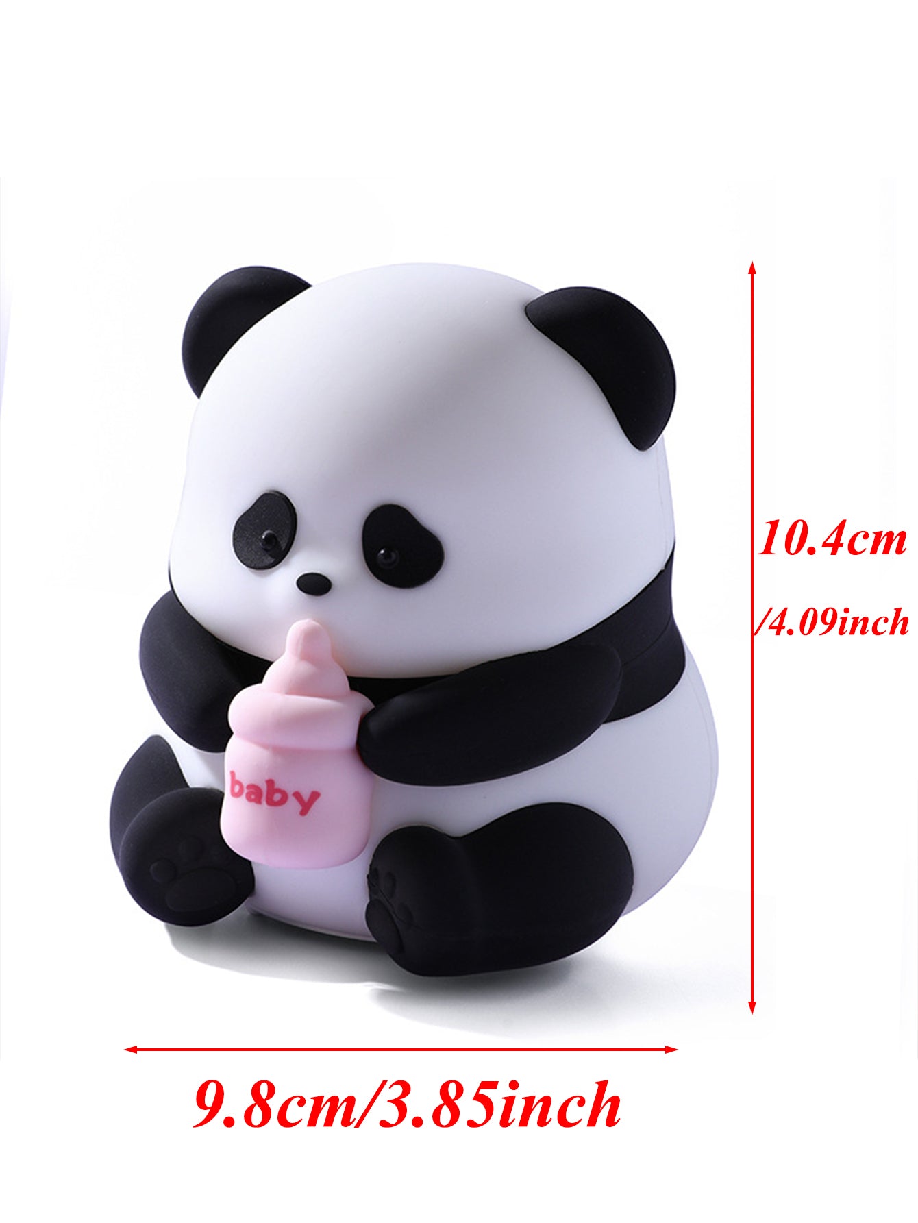 Adorable Panda Silicone Night Light: Soft and Squeezable, Shape-Shifting, Gentle Glow, Timer Sleep Mode, Adjustable Brightness, Color-Changing