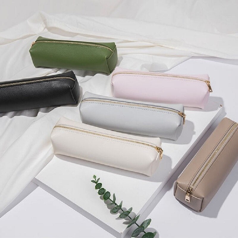 Podcore Fashion PU Leather Pencil Case