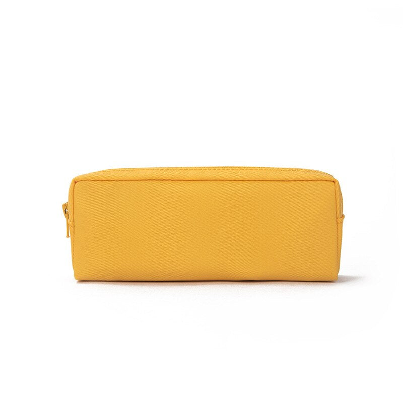 Podcore Flat Pencil Case for School for Girls Oxford Pencil Pouch