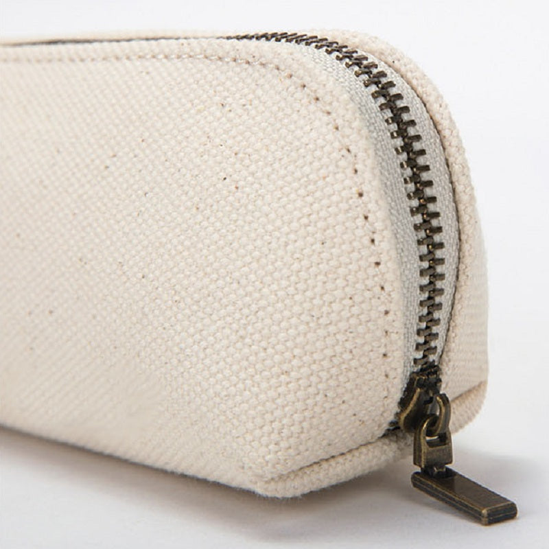 حقيبة أقلام قماشية بسحاب