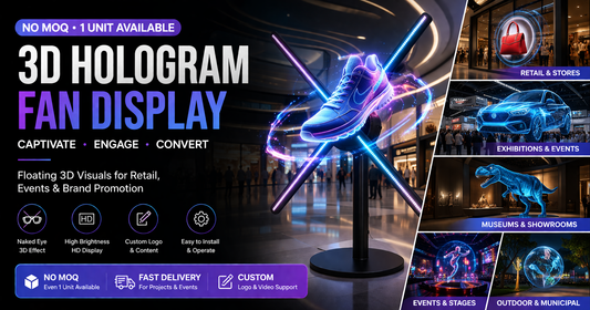 Hologram Fan Display Manufacturer in China | No MOQ 3D Advertising Display Solution