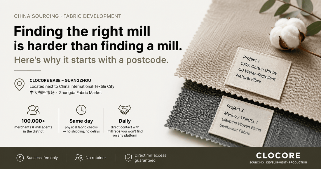 Finding the Right Fabric Mill in China Matters More Than Any Mill