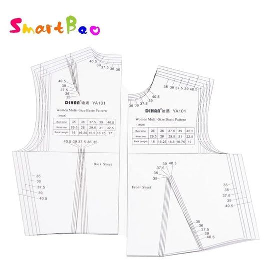 نمط خياطة أساسي 1:1 من Clocore، نموذج أولي كامل الحجم، تصميم ملابس نسائية، قالب مسطرة، صنع نمط الملابس YA101
