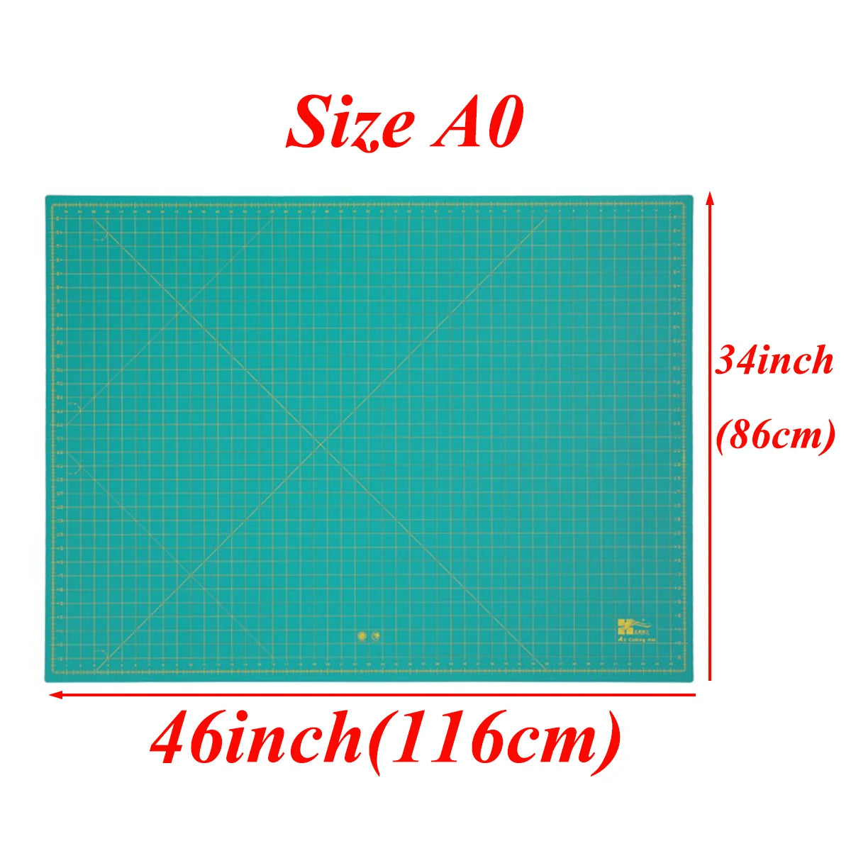 Clocore A0 Cutting Mat Super Large Size Cutting Board Mat White Core 3mm Thickness 90cm*120cm（46*34“）