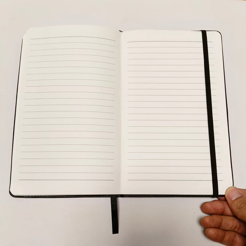 A5 PU Leather Notebook with Pen Holder, Custom Logo Available