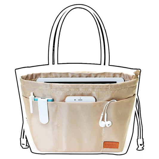 حقيبة BagINBAG مناسبة لحقيبة الخزان الداخلية Longchamp، وحقيبة neverfull، وحقيبة lv، والحقيبة الوسطى، وحقيبة الحمل، والحقيبة الداخلية 