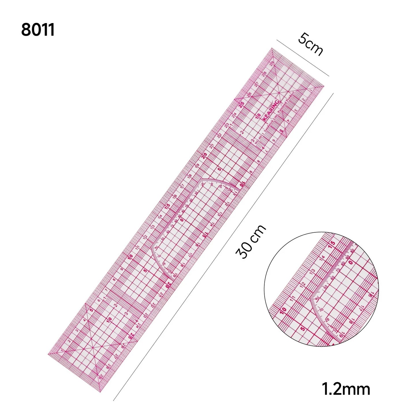 Multifunctional Grading Ruler Pattern Making - Precision Grading & Drafting Tool for Garment Design