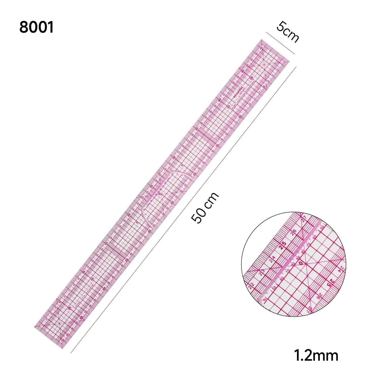 Multifunctional Grading Ruler Pattern Making - Precision Grading & Drafting Tool for Garment Design