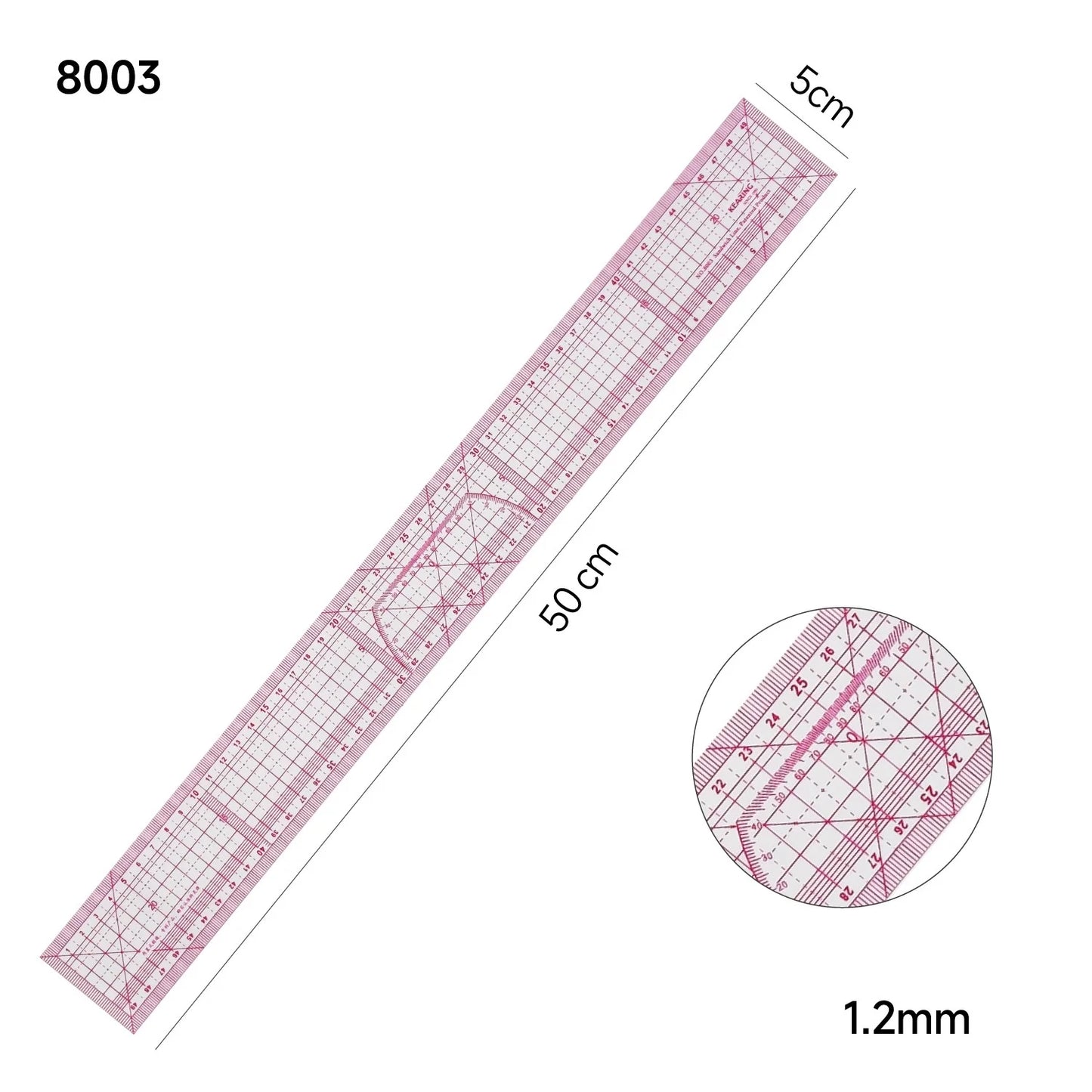 Multifunctional Grading Ruler Pattern Making - Precision Grading & Drafting Tool for Garment Design
