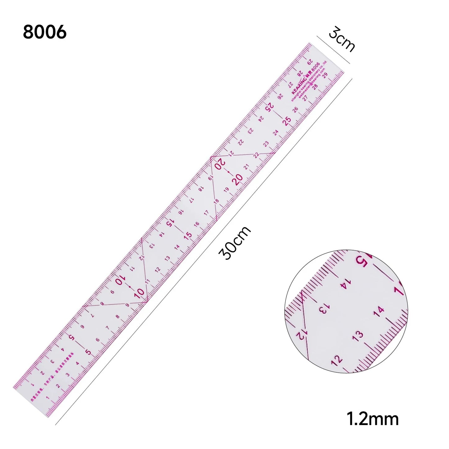 Multifunctional Grading Ruler Pattern Making - Precision Grading & Drafting Tool for Garment Design