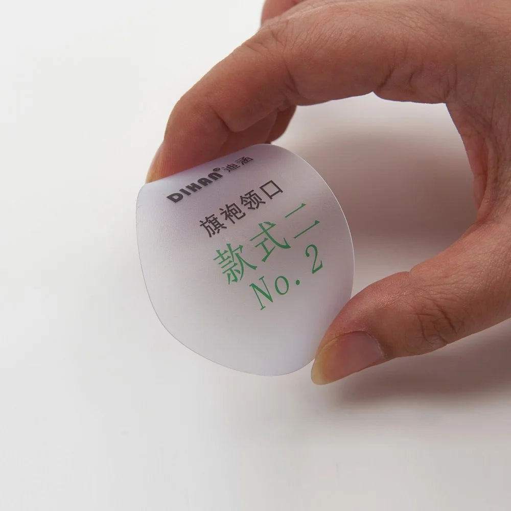 Cheongsam Collar Pattern Template Kit (6 Variations) – Universal Qipao Neckline Drafting Tool CS101-Neckline