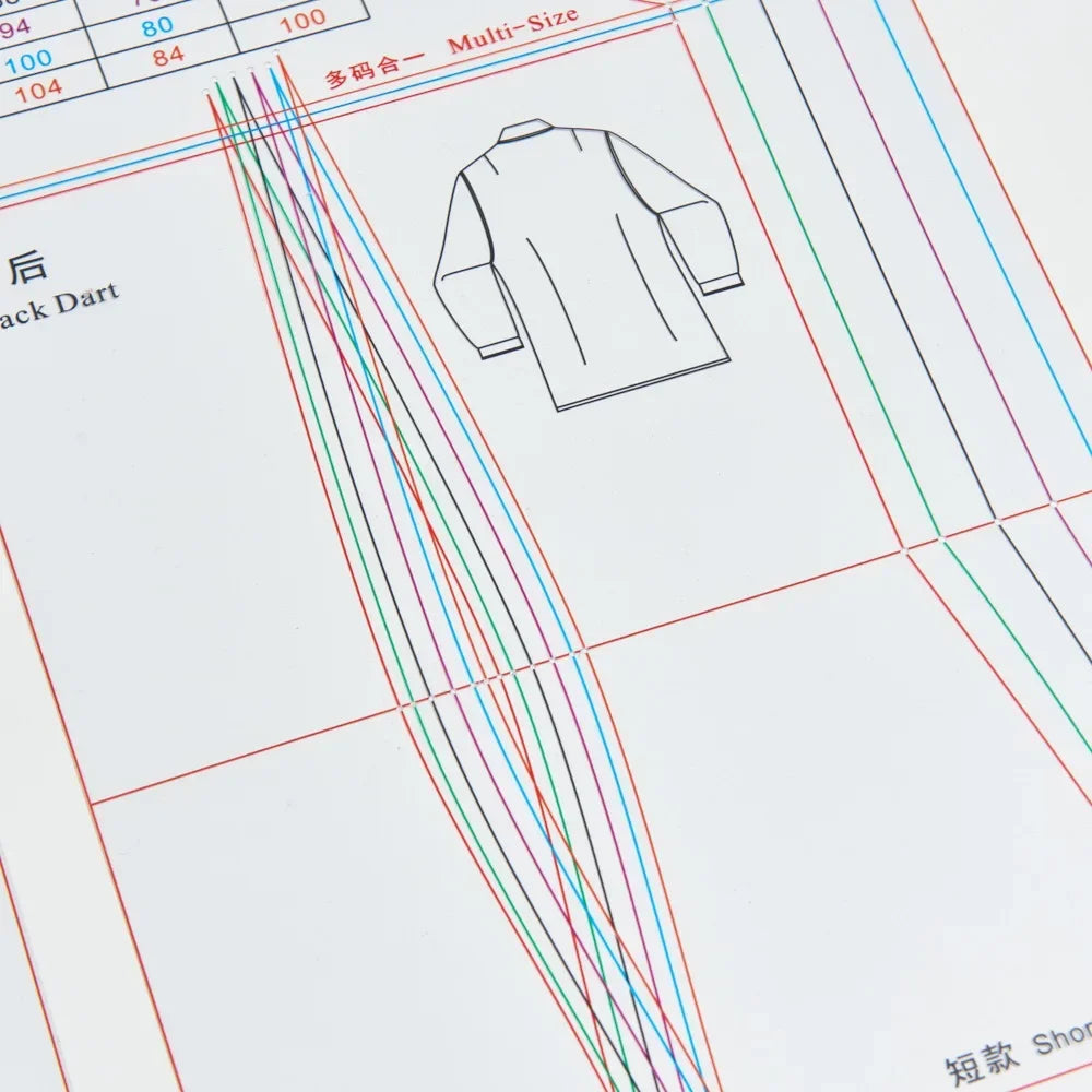 Clocore Professional Women's Shirt Ruler for Creating Basic Shirt Pattern Templates – Essential Tool for Shirt Design and Sewing SF101