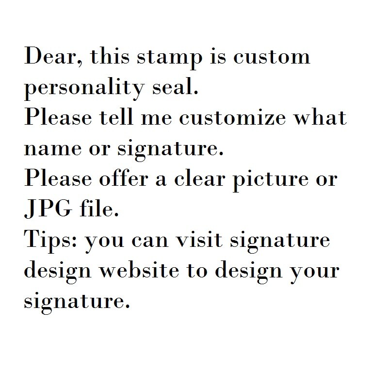 Custom Name Stamp Business Handwriting Signature Seal